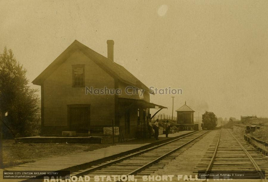 Postcard: Railroad Station, Short Falls, New Hampshire